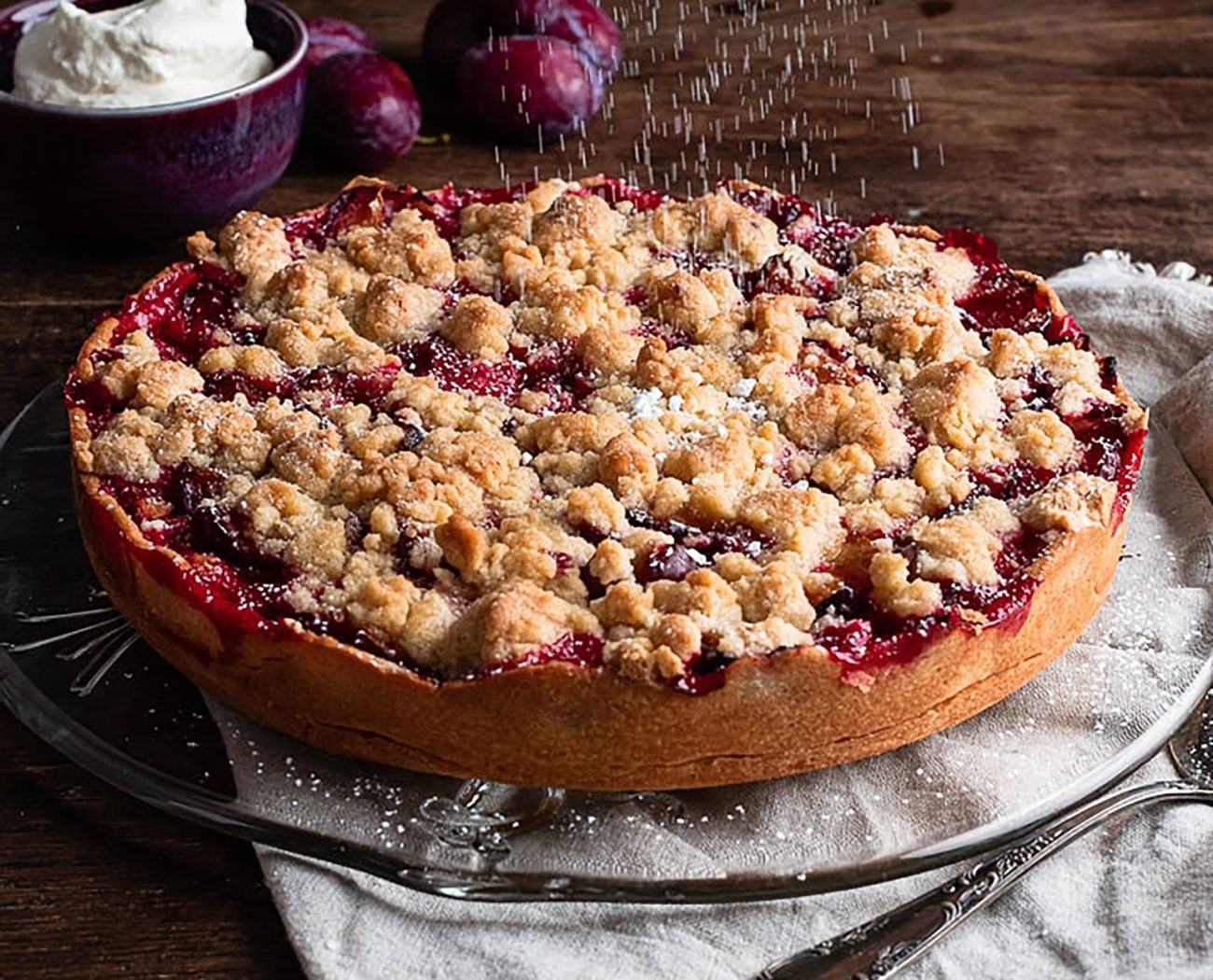 Zwetschgenkuchen mit Streuseln